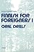 Finnish for Foreigners 1 Oral Drills