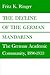 The Decline of the German Mandarins by Fritz K. Ringer