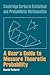 A User's Guide to Measure Theoretic Probability (Cambridge Series in Statistical and Probabilistic Mathematics, Series Number 8)
