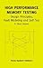 High Performance Memory Testing: Design Principles, Fault Modeling and Self-Test (Frontiers in Electronic Testing, 22A)