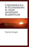 Commentarius in Ecclesiasten: in usum juventutis academicae