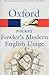 Pocket Fowler's Modern English Usage (Oxford Quick Reference)