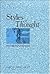 Styles of Thought by David Weissman