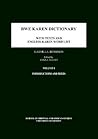 Bwe Karen Dictionary, 2 Vol. Set (Texts - Vol. 1, Dictionary - Vol. 2)