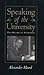 Speaking of the University by Alexander Heard