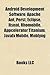 Android Development Software: Apache Ant, Perst, Eclipse, Itsnat, Rhomobile, Appcelerator Titanium, Javafx Mobile, Moblyng, Phonegap