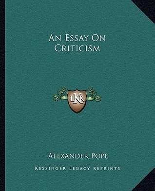 An Essay On Criticism