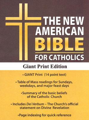 Holy Bible: New American, Black, Bonded Leather, Catholic Giant Print Edition