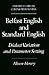 Belfast English and Standard English: Dialect Variation and Parameter Setting (Oxford Studies in Comparative Syntax)