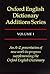 Oxford English Dictionary Additions Series, Volume 1