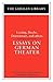 Essays on German Theater: Lessing, Brecht, Durrenmatt, and others (German Library)