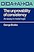 The Unprovability of Consistency: An Essay in Modal Logic