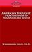American Thought: From Puritanism to Pragmatism and Beyond