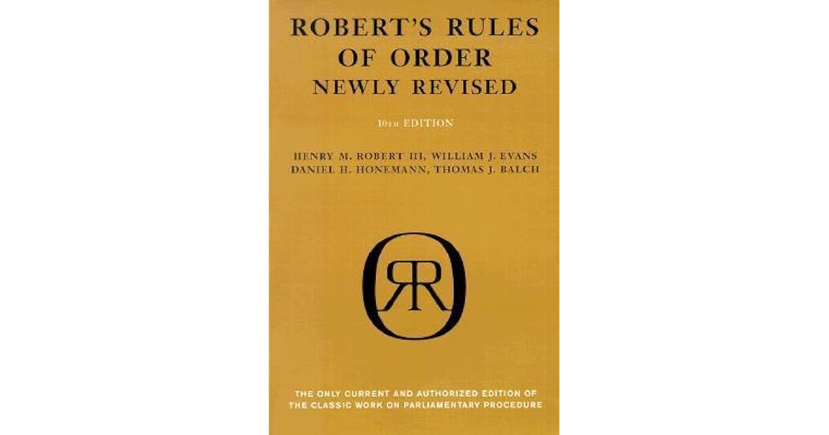 Robert's Rules of Order by Henry Martyn Robert