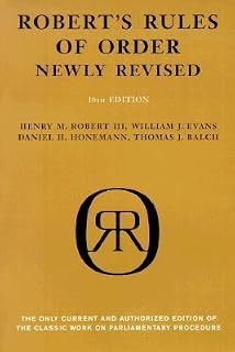 Robert's Rules of Order by Henry Martyn Robert