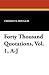 Forty Thousand Quotations, Vol. 1, A-J