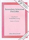 Secondary Selection Portfolio Verbal Reasoning Practice Papers (Standard Version) Secondary Selection Portfolio Verbal Reasoning Practice Papers (Standard Version)