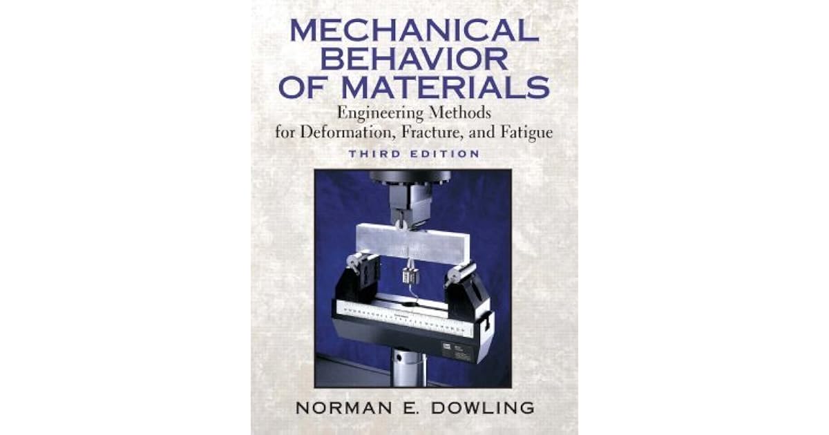 Mechanical Behavior of Materials Engineering Methods for Deformation