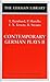 Contemporary German Plays I...