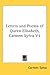 Letters and Poems of Queen Elisabeth, Carmen Sylva V1