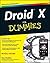 Droid X For Dummies