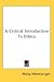 A Critical Introduction to ...