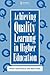 Achieving Quality Learning in Higher Education