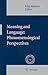 Meaning and Language: Phenomenological Perspectives (Phaenomenologica, 187)