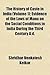 The History of Caste in India (Volume 1); Evidence of the Laws of Manu on the Social Conditions in India During the Third Century A.D.