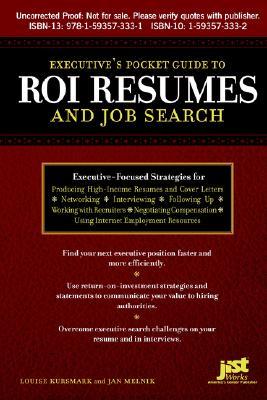 Executive's Pocket Guide to Roi Resumes And Job Search (Paperback)