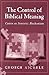 The Control of Biblical Mea...