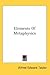 Elements Of Metaphysics