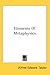 Elements Of Metaphysics