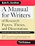A Manual for Writers of Research Papers, Theses, and Disserta... by Kate L. Turabian