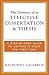 The Elements of an Effective Dissertation and Thesis: A Step-by-Step Guide to Getting it Right the First Time