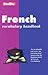 French Vocabulary Handbook (Berlitz Language Handbooks)