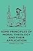 Some Principles of Moral Theology and Their Application