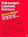 Volkswagen Cabriolet, Scirocco Service Manual 1985, 1986, 1987, 1988, 1989, 1990, 1991, 1992, 1993 Including Scirocco 16V
