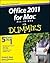 Office 2011 for Mac All-in-One For Dummies by James   Gordon