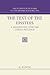 The Text of the Epistles by Günther Zuntz