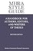 MHRA Style Guide. A Handbook for Authors, Editors, and Writers of Theses