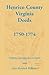 Henrico County, Virginia Deeds, 1750-1774