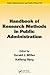 Handbook of Research Methods in Public Administration (Public Administration and Public Policy)