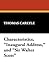 Characteristics, "Inaugural...