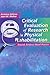 Critical Evaluation of Research in Physical Rehabilitation: Towards Evidence-Based Practice