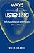 Ways of Listening by Eric Clarke