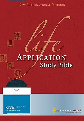 Life Application Study Bible: New International Verison, Navy, Top Grain Leather