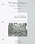 Principles of Accounting Working Papers, Volume 2 by Patricia A. Libby