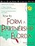 How to Form a Partnership i...