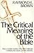 The Critical Meaning of the...
